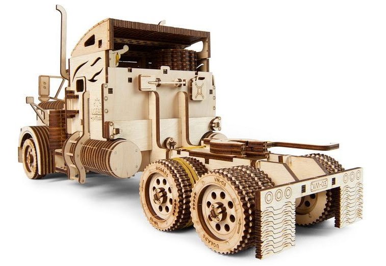 U-Gears Heavy Boy Truck VM-03 mechanisch houten bouwpakket