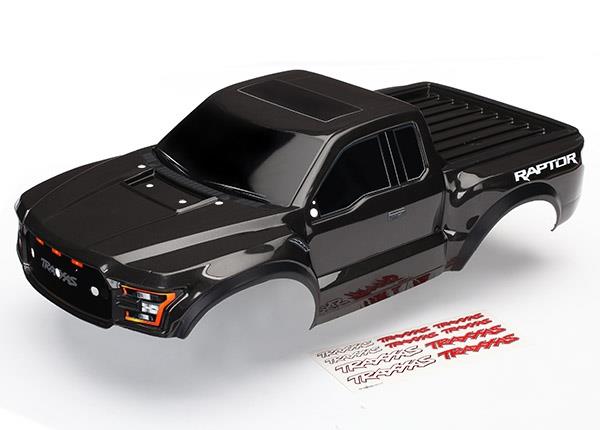 Traxxas Body Ford Raptor black (painted decals applied) 2017