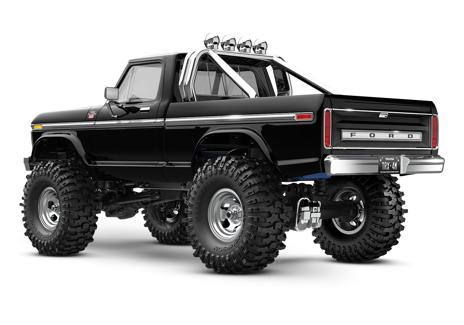 Traxxas TRX-4M High Trail Ford F-150 Ranger XLT Truck 4WD Electric Scale and Trail Crawler with TQ 1/18 Black
