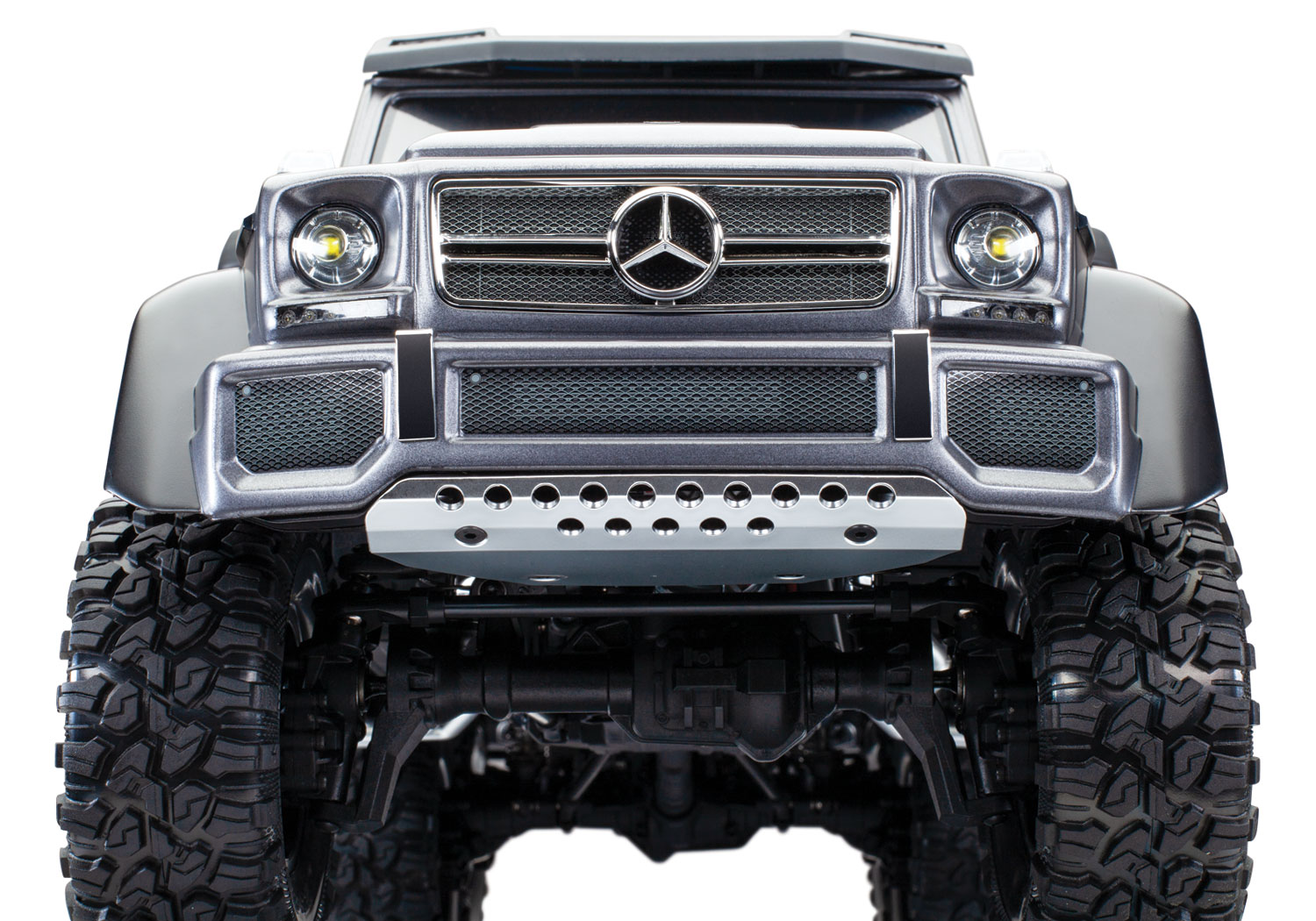 Traxxas TRX-6 Mercedes-Benz G 63 AMG 6X6 Electric Trail Truck RTR 1/10 Clipless Flat Silver