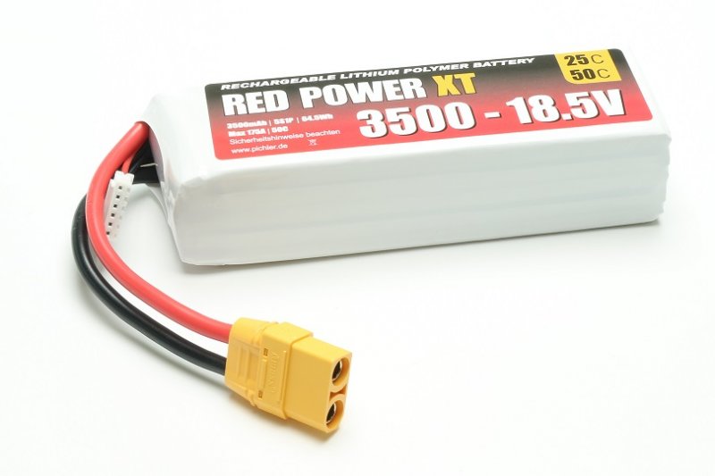 Red Power XT LiPo Accu 18.5 Volt 3500mAh XT90/XH