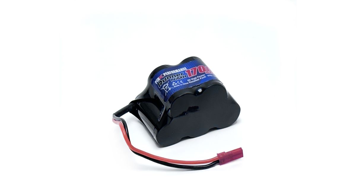Pink Runner NiMH 6.0 Volt 1700mAh (Dual JR-BEC) Hump Ontvangeraccu