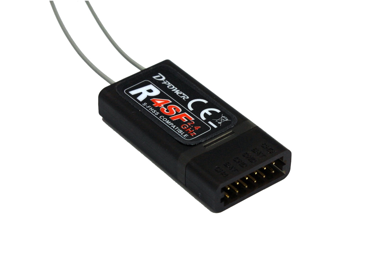 D-Power R-4SF S-FHSS Compatible 4-Kanaals Ontvanger
