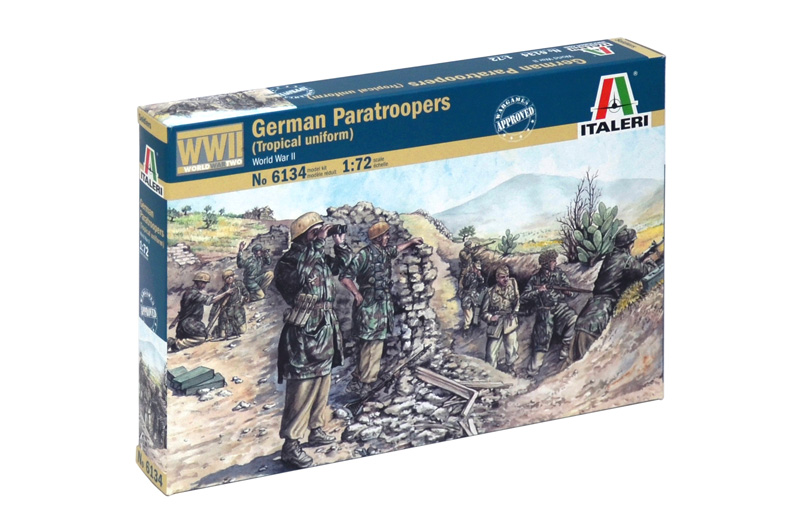Italeri German Paratroopers WWII Tropical Uniform 1/72
