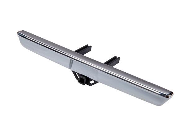 Traxxas Bumper rear (chrome)/ bumper mount/ 3x10 BCS (2)