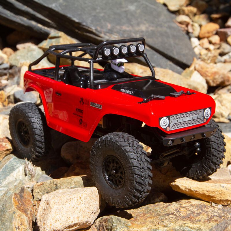 Axial SCX24 Deadbolt 4WD Brushed Rock Crawler RTR 1/24 Red