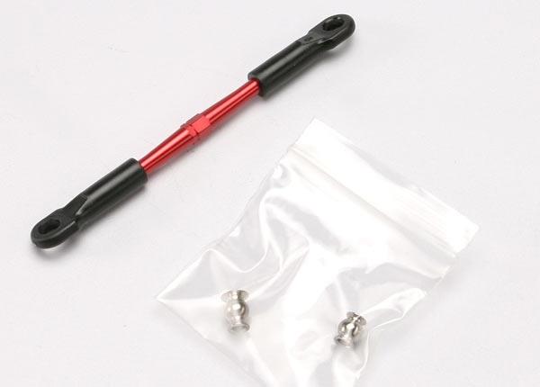 Traxxas Turnbuckle, aluminum (red-anodized), camber link, 58mm (1)(assembled with rod ends, hollow balls in separate bag)(see part 5539X for complete set of Jato® aluminum turnbuckles)