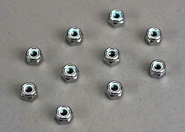 Traxxas Nuts 4mm Nylon Locking (10)