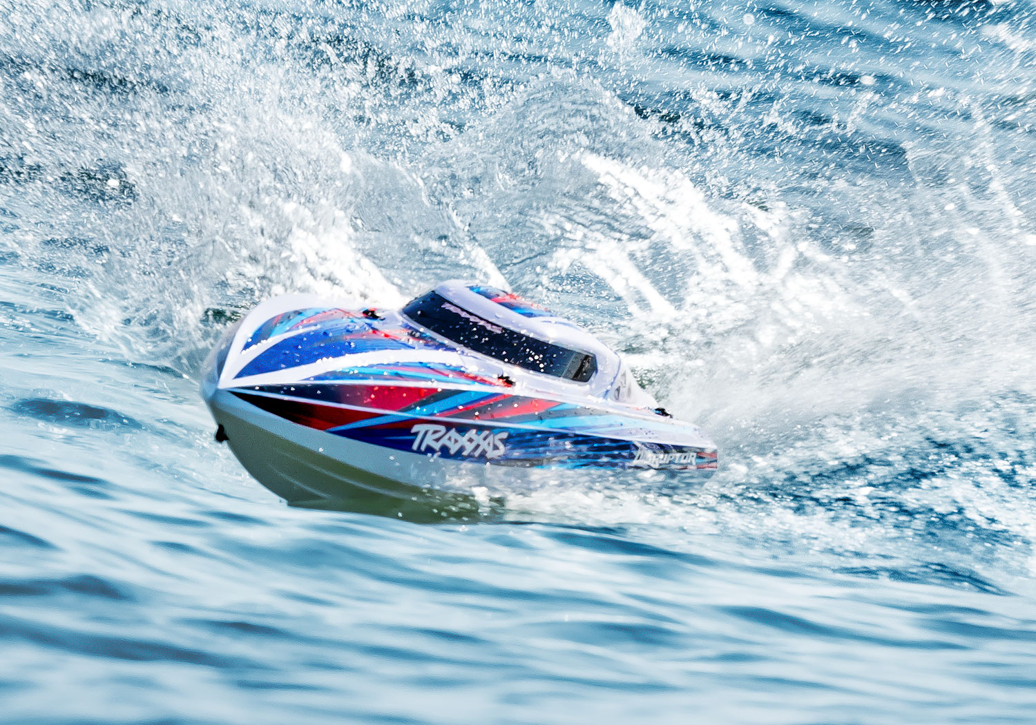 Traxxas Disruptor 4S 40+ MPH High-Performance Boat Blue