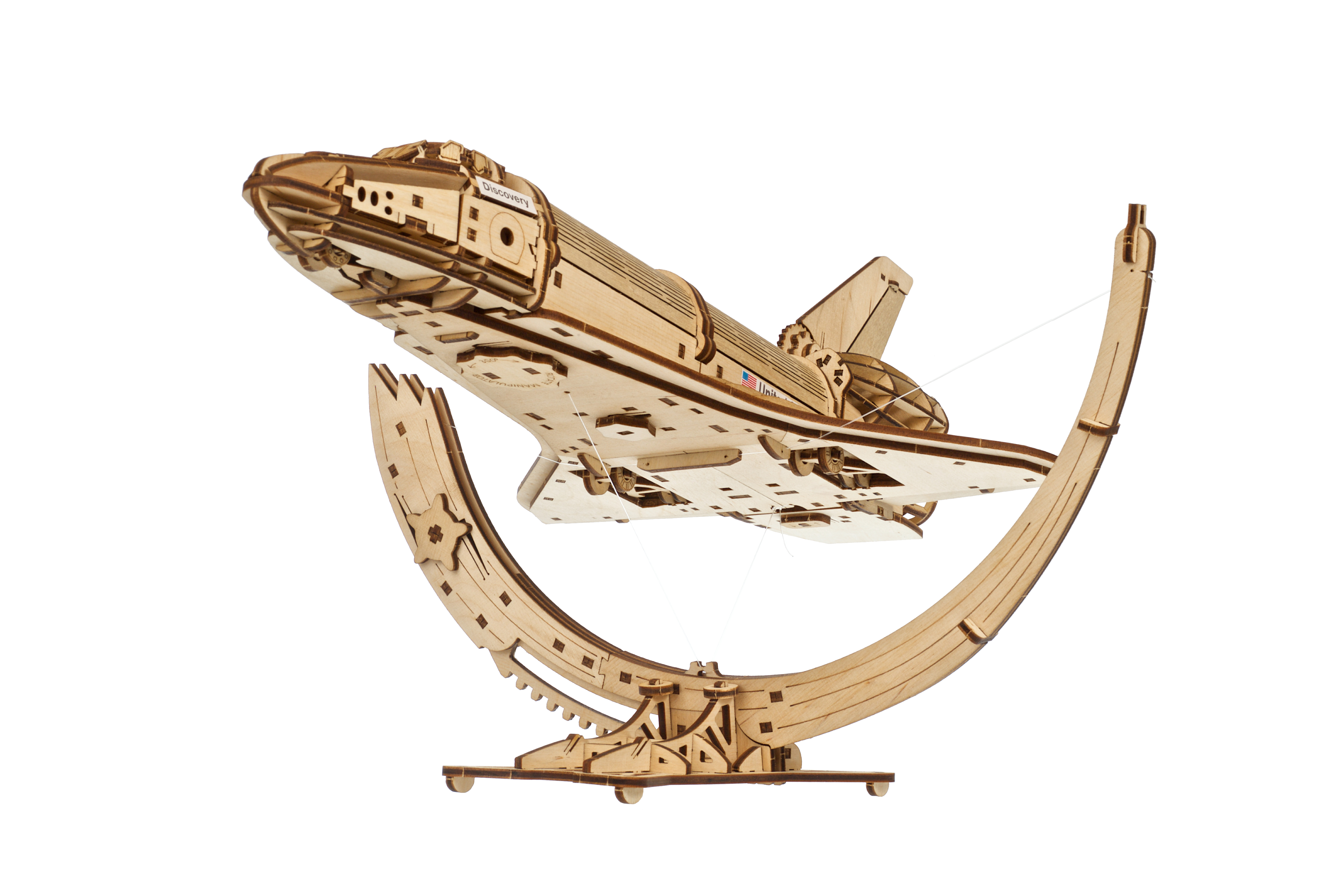 U-Gears NASA Spaceshuttle Discovery mechanisch houten bouwpakket