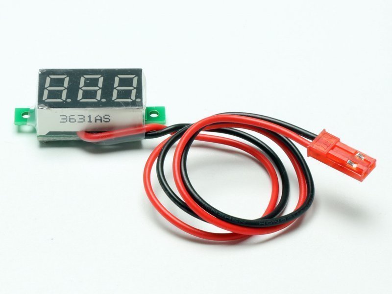 Pichler Mini Digitale Voltmeter 3..30 Volt (BEC Stekker)