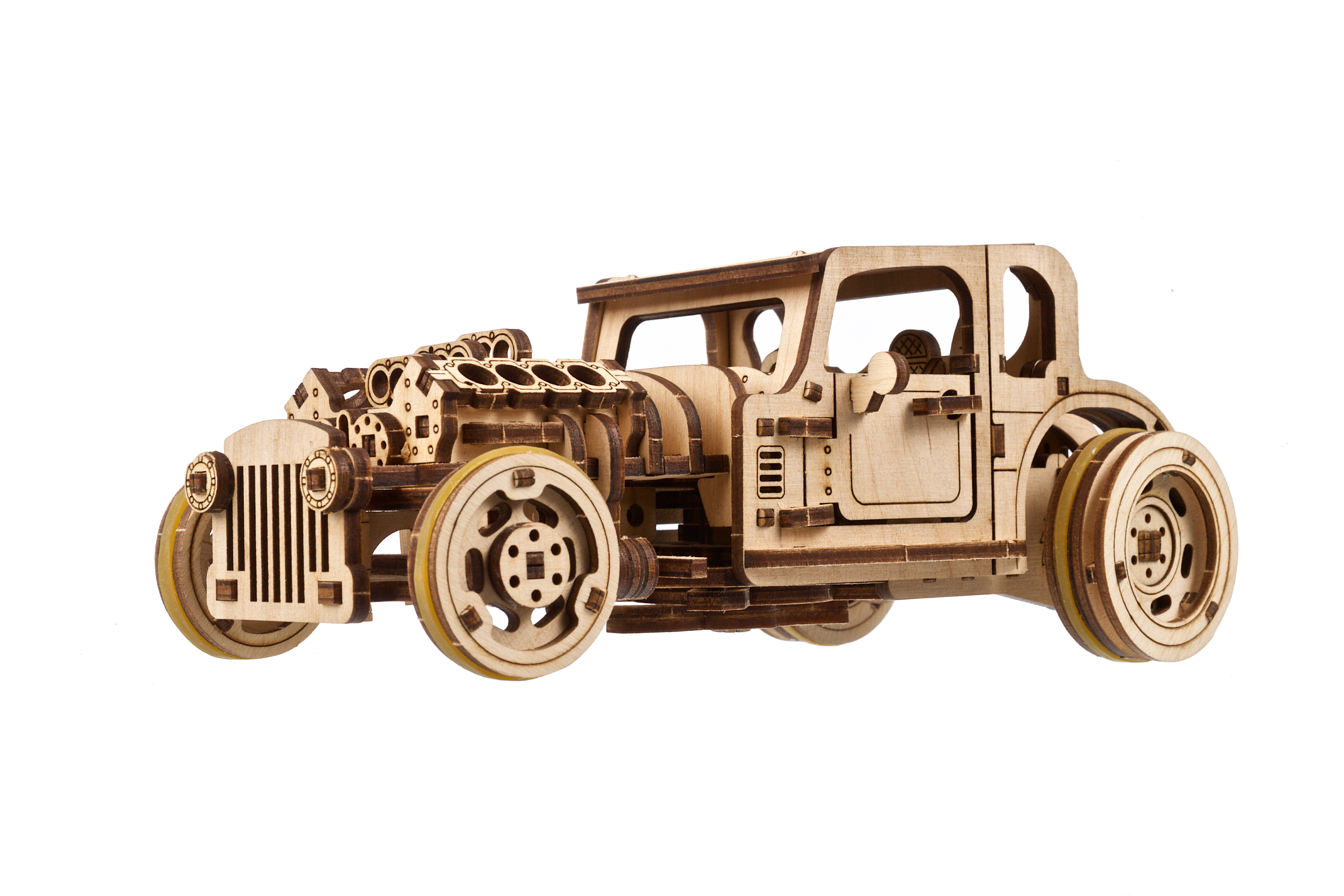 U-Gears Hot Rod Furious Mouse mechanisch houten bouwpakket