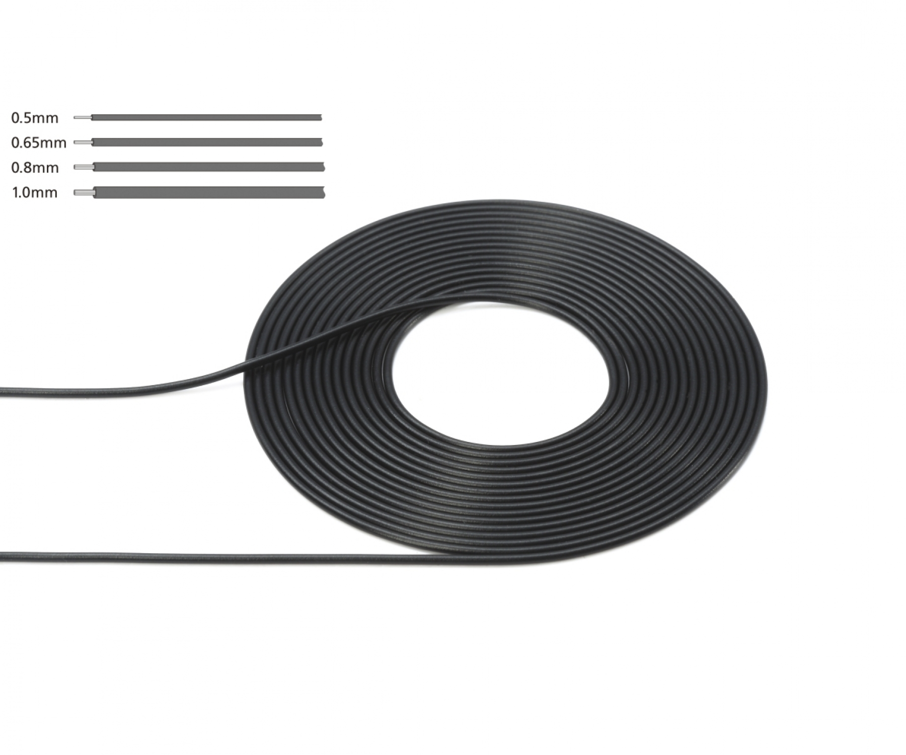 Tamiya 1.00mm Kabel/Slang (2 meter)