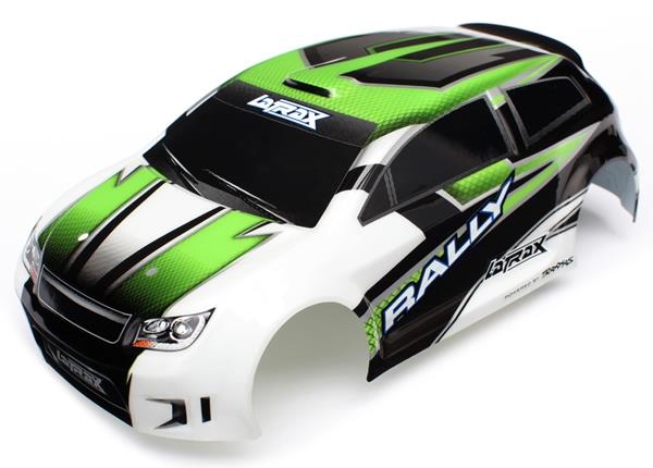 Traxxas Body, LaTrax® Rally, green (painted)/ decals