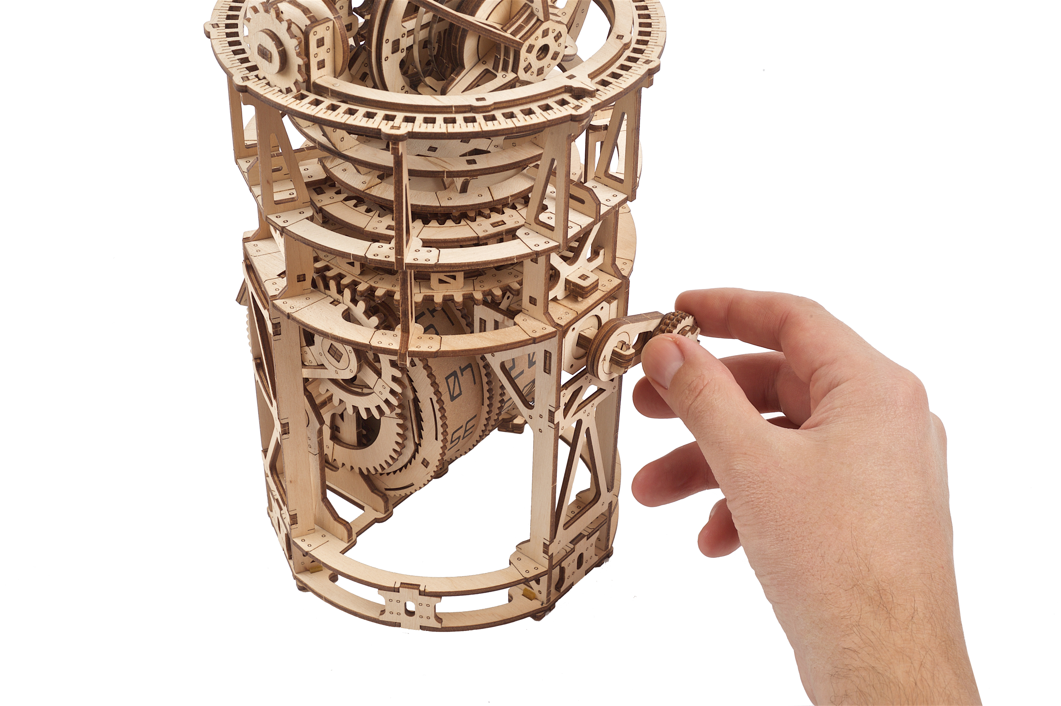 U-Gears Tourbillon Tafelklok mechanisch houten bouwpakket