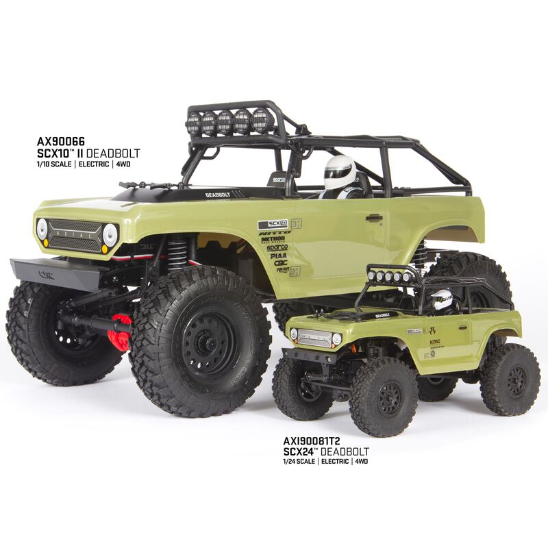Axial SCX24 Deadbolt 4WD Brushed Rock Crawler RTR 1/24 Red