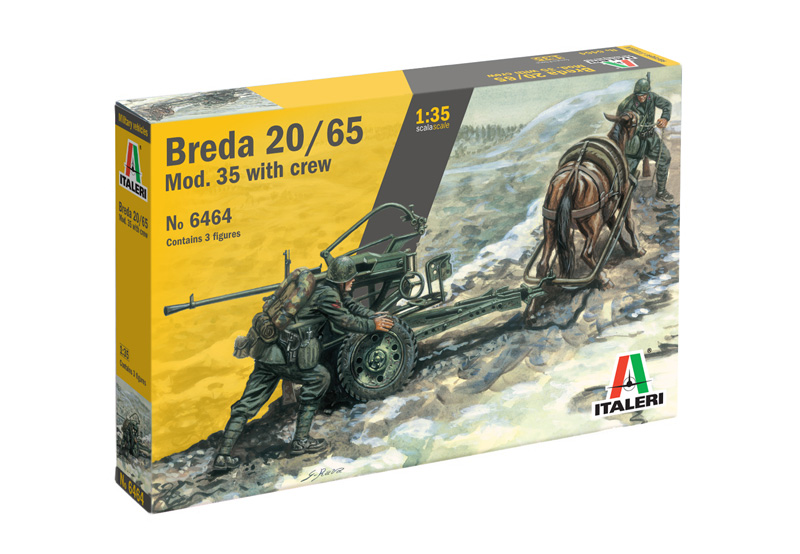 Italeri Breda 20/65 Mod. 35 with crew 1/35
