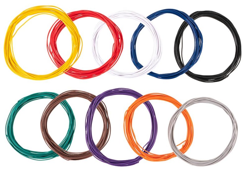 Faller Draad Assortiment 004mm² 10 Kleuren (10m.)