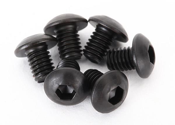 Traxxas Screws 3x4mm button-head machine (hex drive) (6)