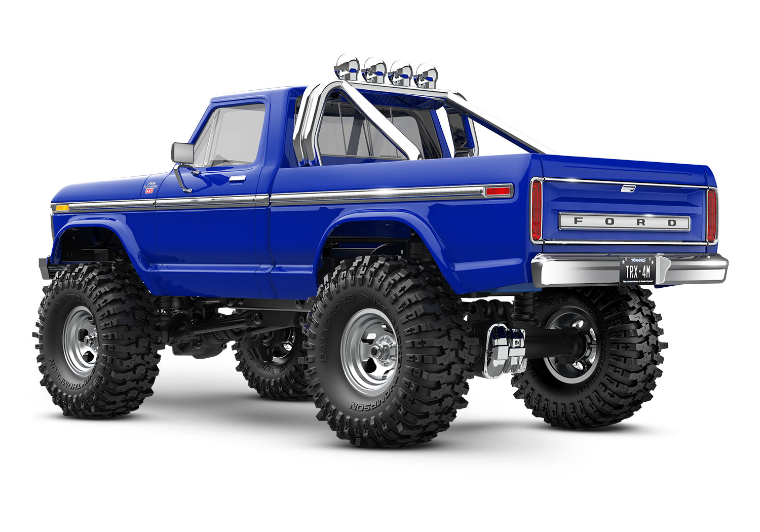 Traxxas TRX-4M High Trail Ford F-150 Ranger XLT Truck 4WD Electric Scale and Trail Crawler with TQ 1/18 Blue