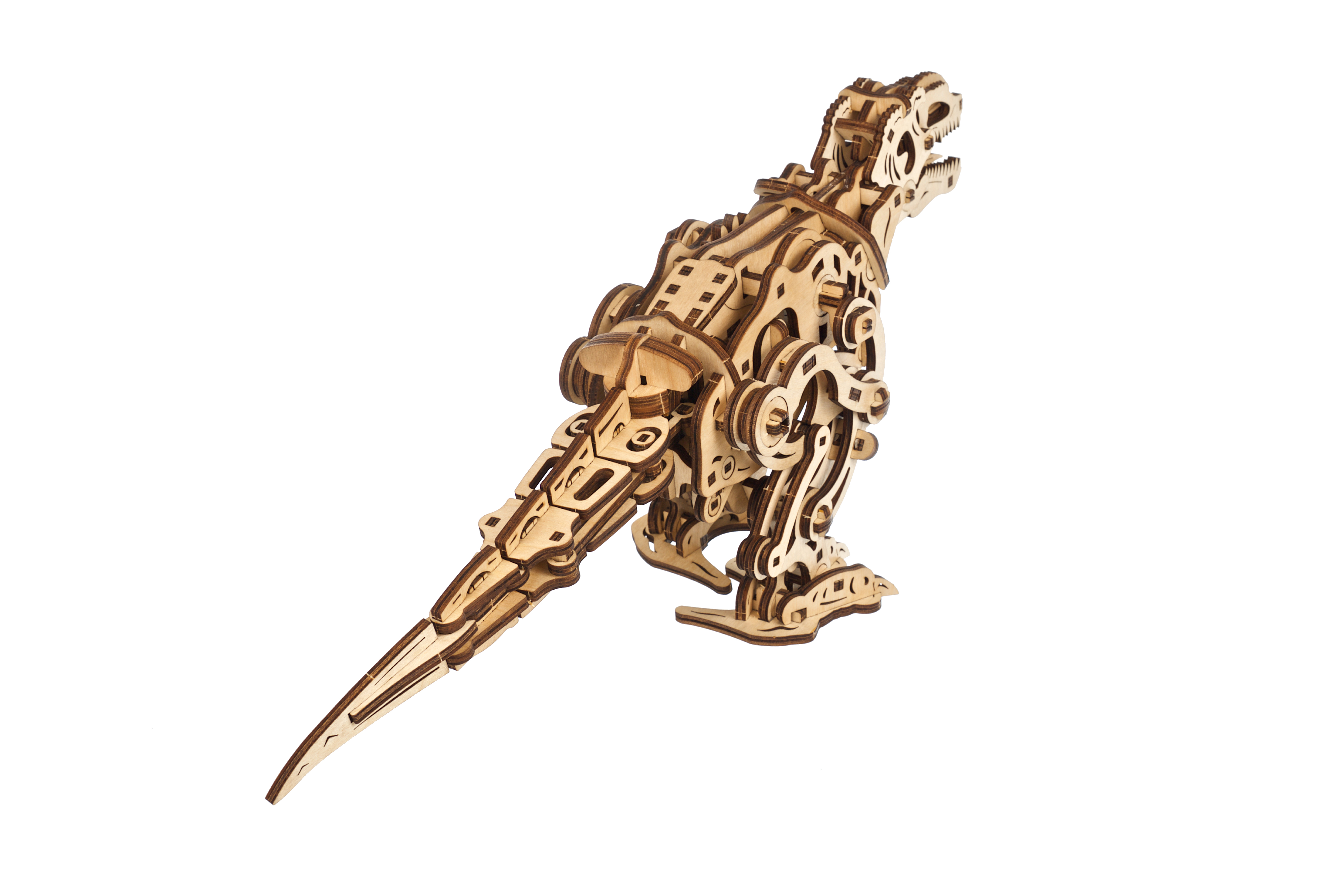 U-Gears Tyrannosaurus Rex mechanisch houten bouwpakket