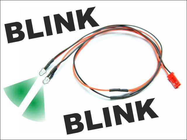 Pichler LED 3mm Groen knipperend met kabel (2)