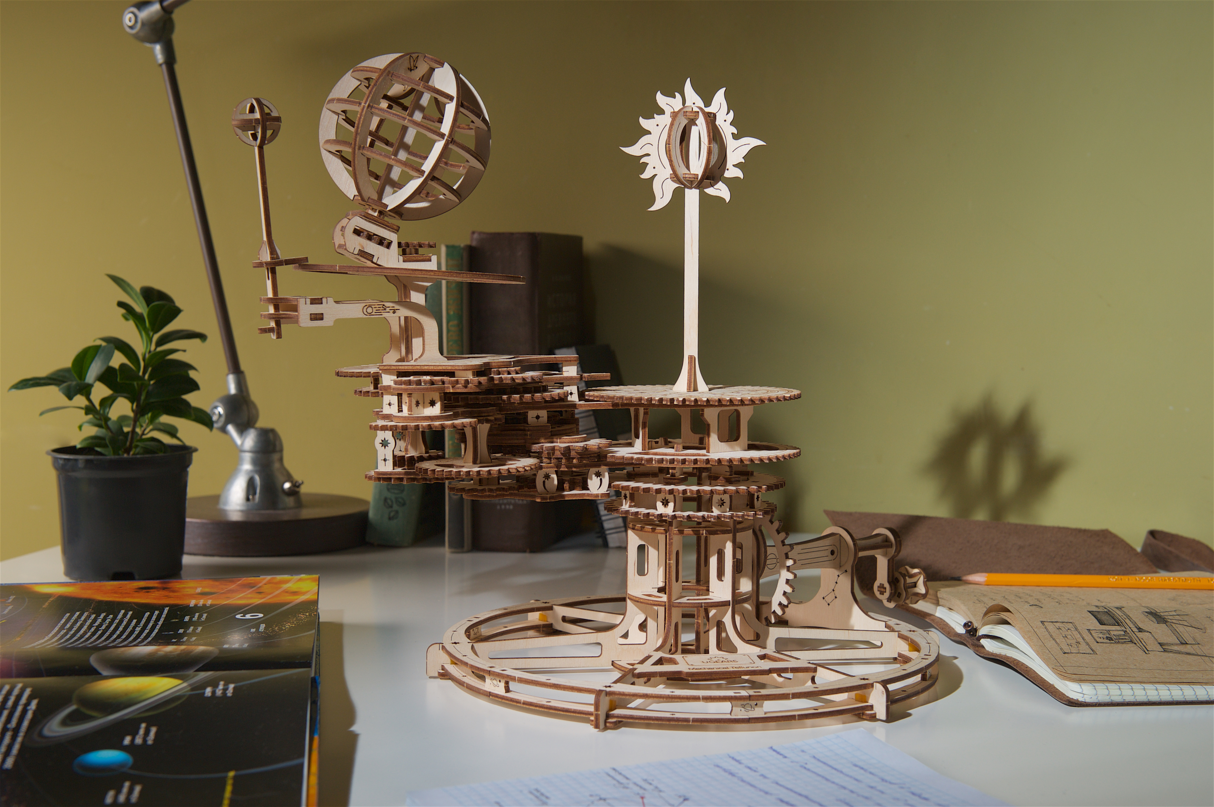 U-Gears Mechanisch Tellurium houten bouwpakket