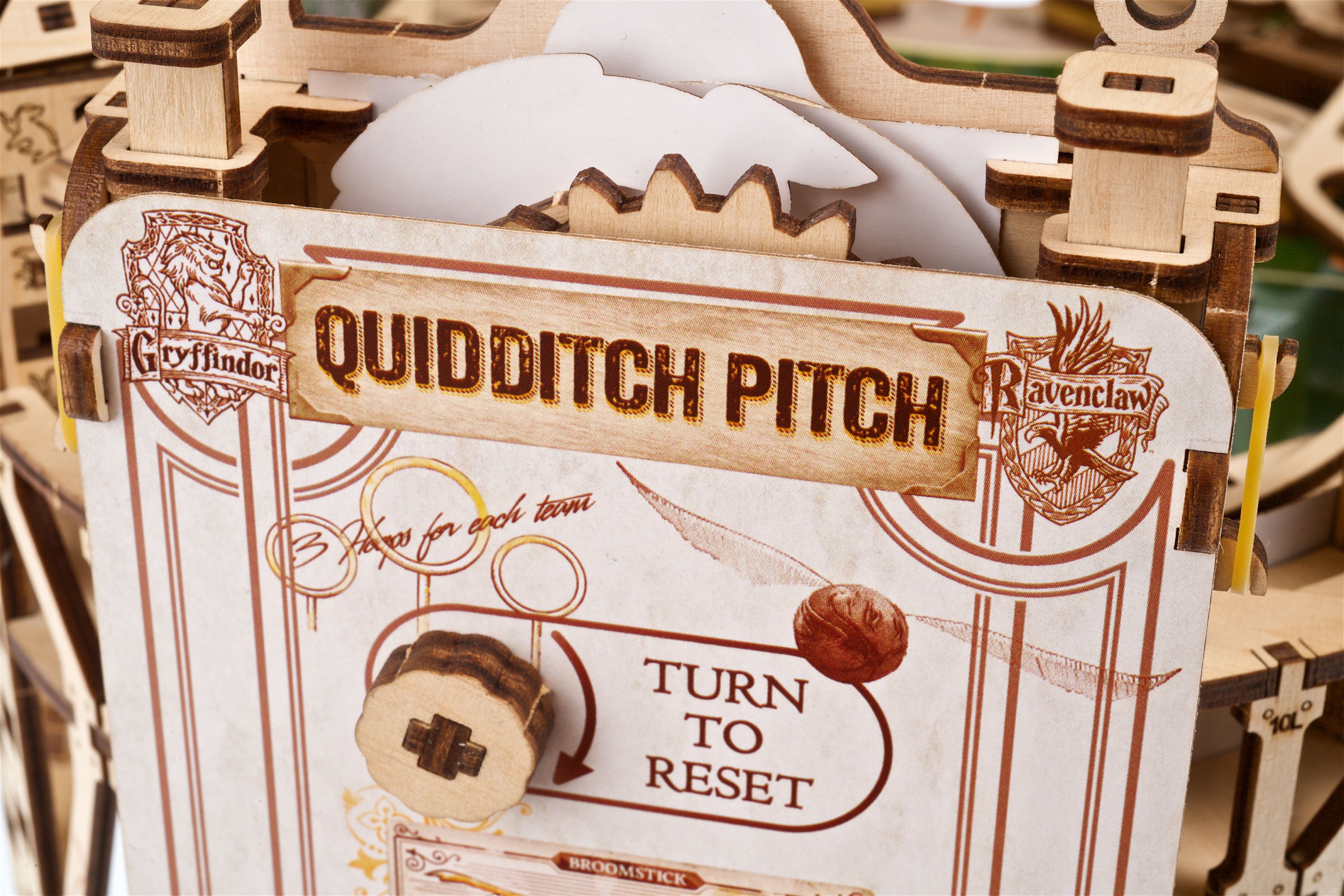 U-Gears Quidditch Pinball Harry Potter Flipperkast mechanisch houten bouwpakket