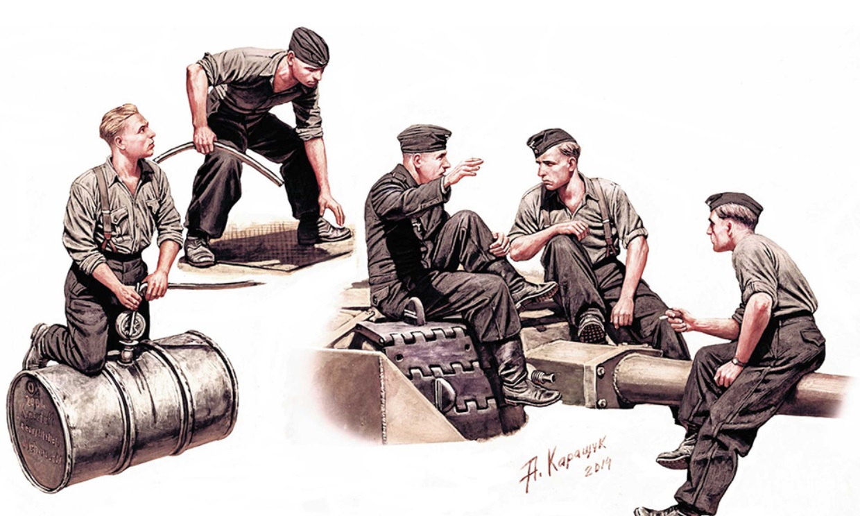 Master Box LTD German Tankmen WWII era 1/35