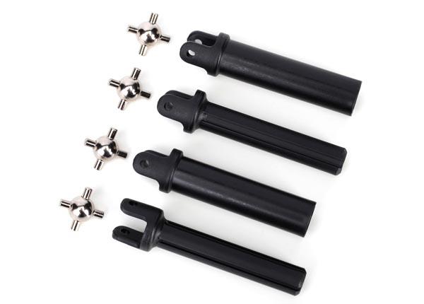 Traxxas Half shafts, heavy duty (external splined (2)/ internal splined (2))/ metal u-joints (4)