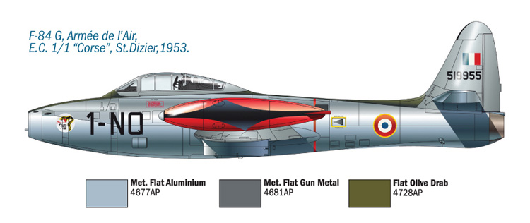 Italeri F-84 E/G Thunderjet 1/72