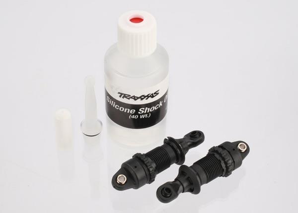 Traxxas Shocks, GTR composite, 1/16 E-Revo/Slash (assembled, without springs) (2)