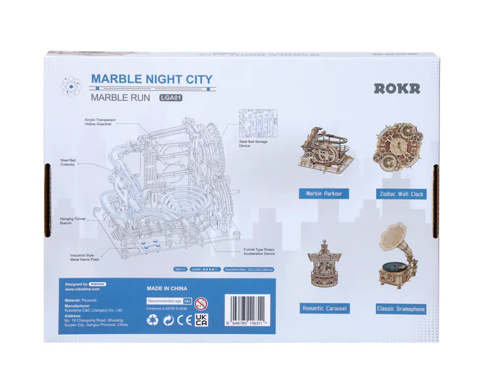 Robotime Marble Night City Knikkerbaan