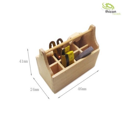 Thicon Houten Gereedschapskist met Gereedschap 1/10