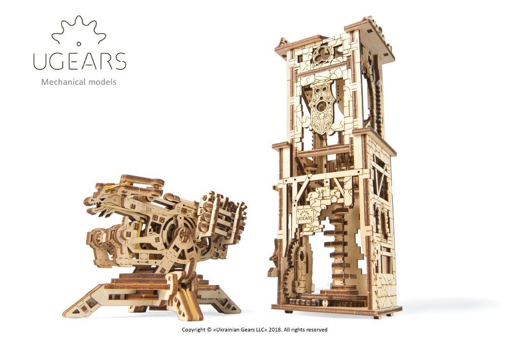 U-Gears Archballista Tower mechanisch houten bouwpakket