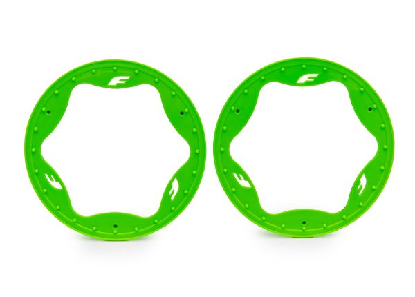 Traxxas 4.3" Green Funco Rear Beadlock Rings (2)