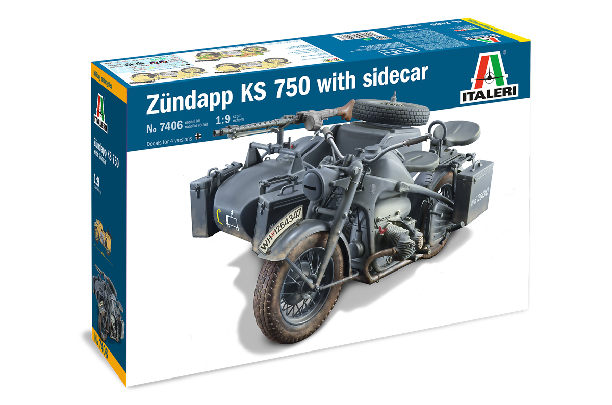 Italeri Zundapp KS 750 with Sidecar 1/9