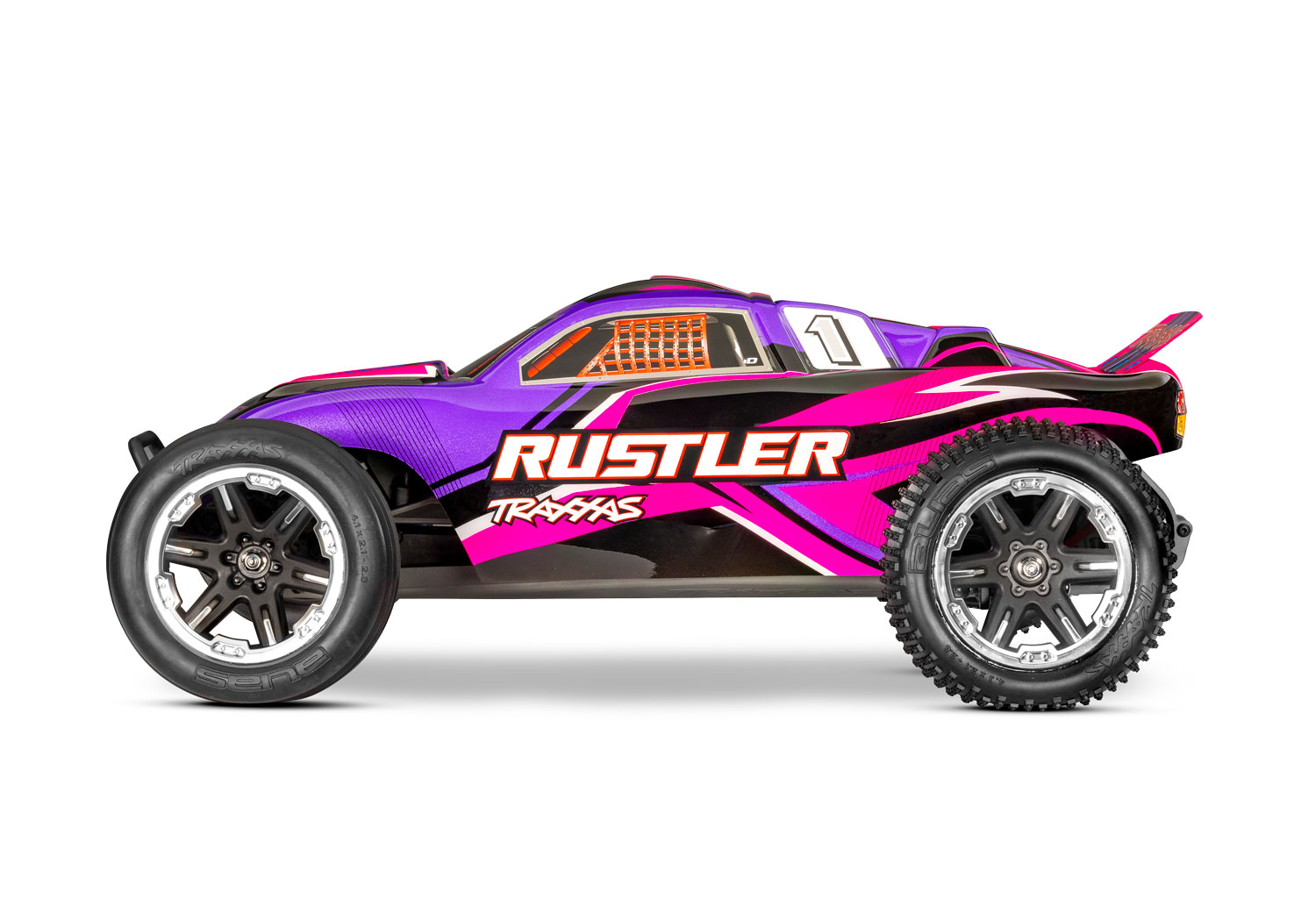 Traxxas Rustler HD TQ 2.4GHz RTR 2WD Stadium Truck 1/10 Pink