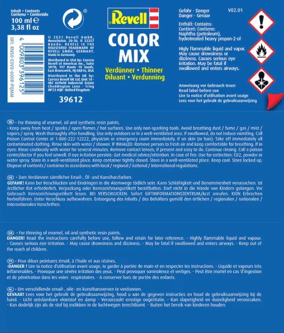 Revell Color Mix Email Thinner 100ml