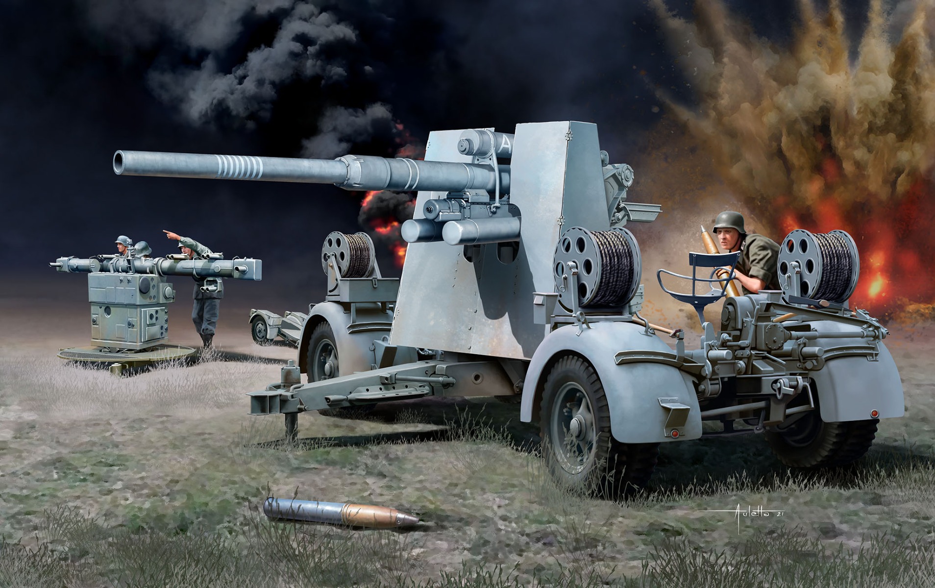 Revell 8,8 cm Flak 37 + Sd.Anh.202 1/72