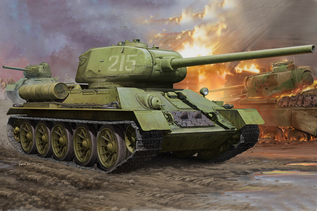 HobbyBoss WWII Soviet T34/85 Tank 1/16