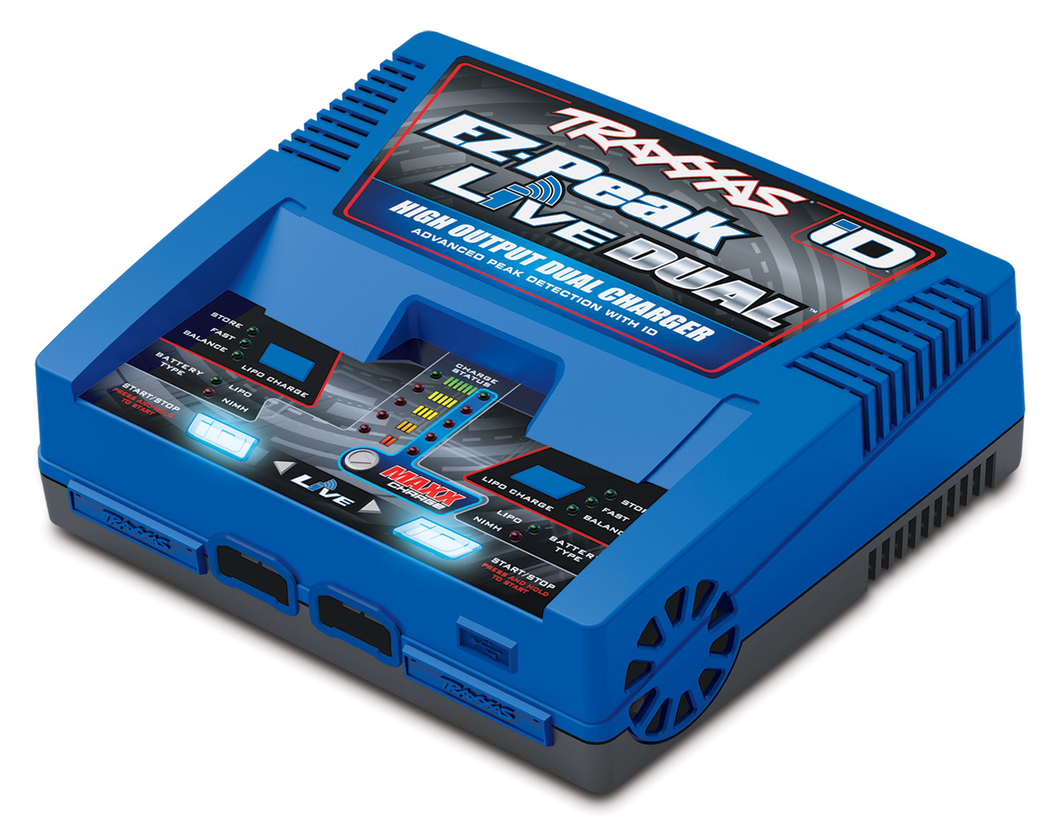 Traxxas Charger EZ-Peak Live Duo charger 200W nimh/LiPo with iD Auto Bat EU