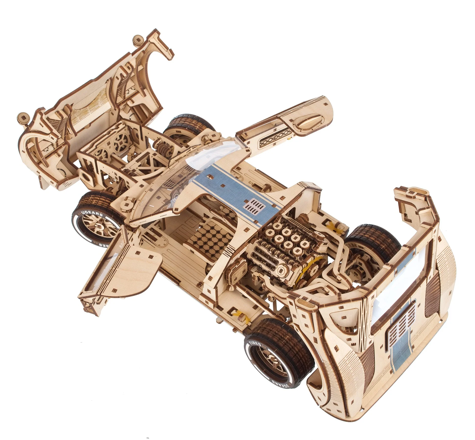 U-Gears UGT-24 Endurance Racer Car Model  mechanisch houten bouwpakket