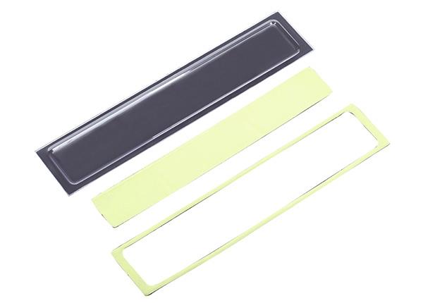 Traxxas Tailgate panel insert (clear requires painting)/ adhesive foam tape (2)