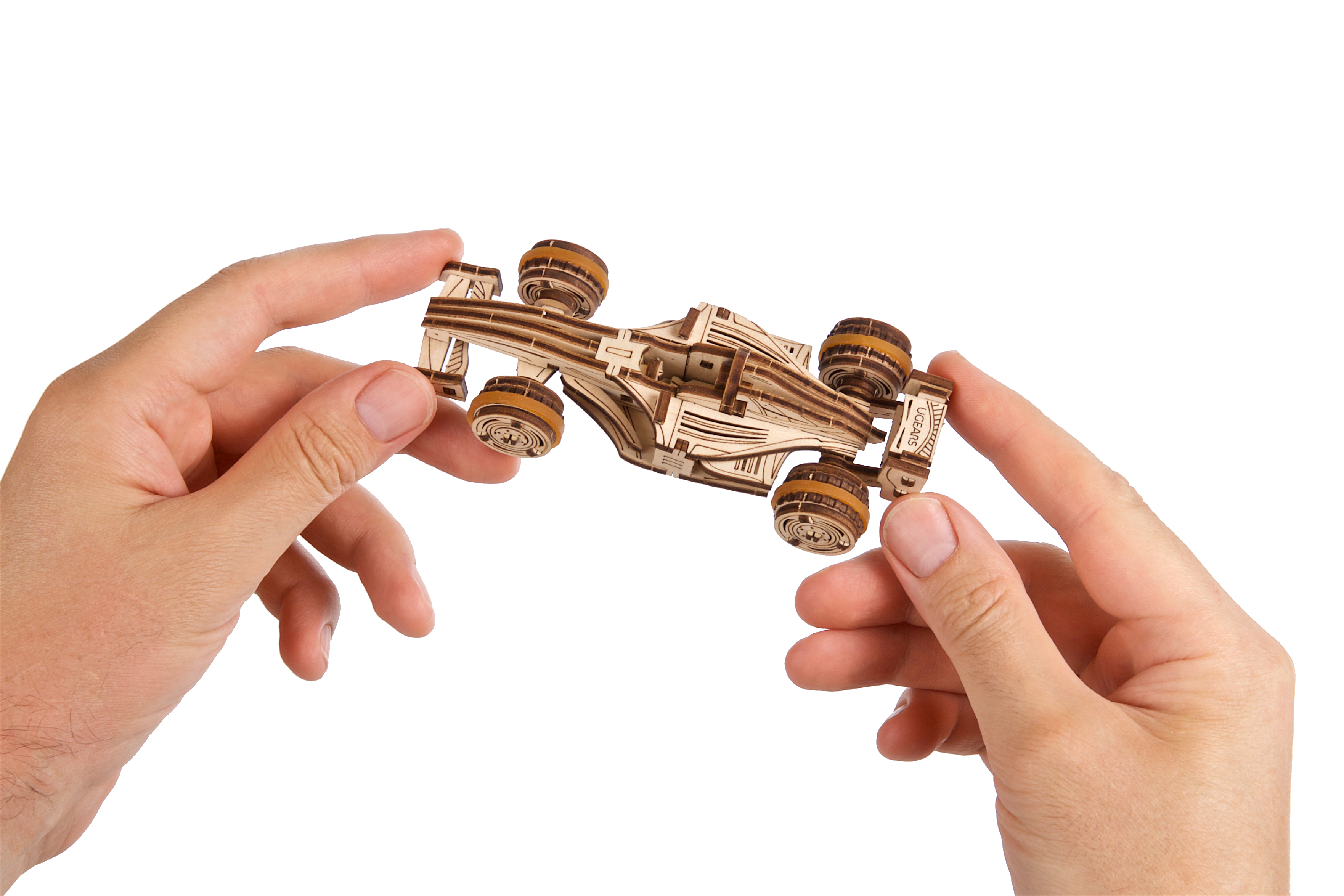 U-Gears Compact Racer mechanisch houten bouwpakket