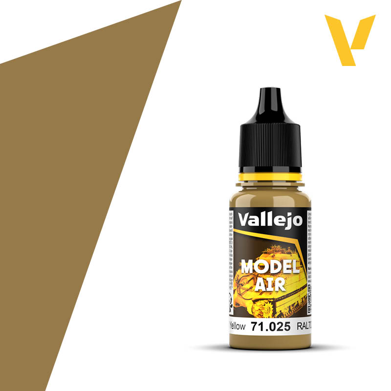 71025 Vallejo Dark Yellow Model Air 18ml