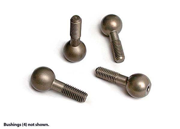 Traxxas Pivot balls hard-anodized 7075-T6 aluminum (4)/ pivot ball