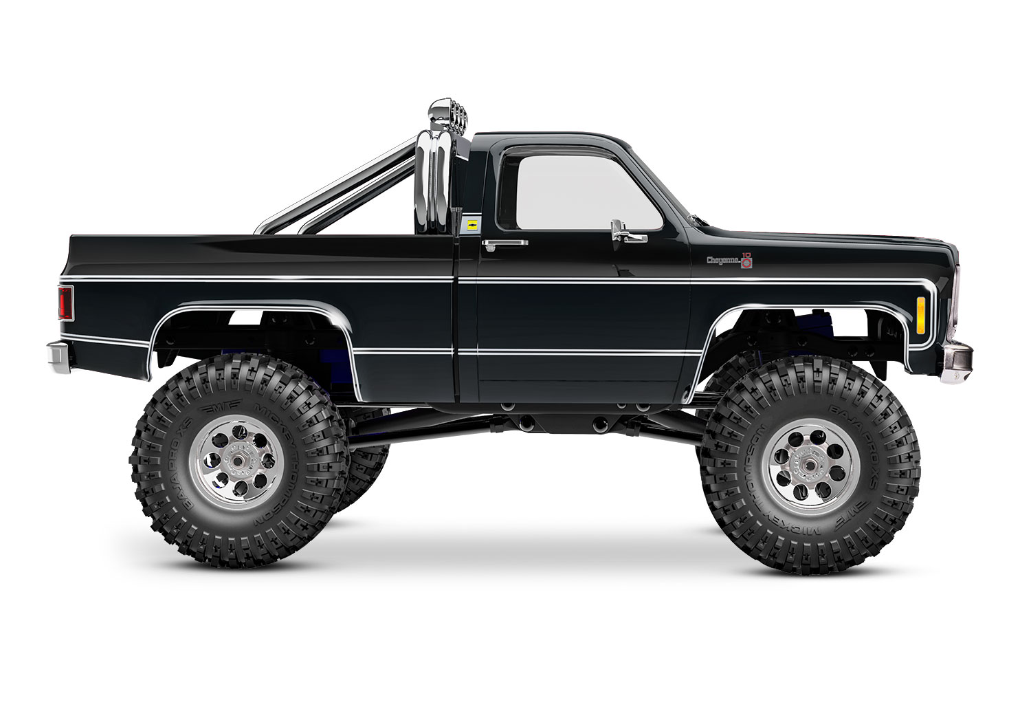 Traxxas TRX-4M High Trail 1979 Chevrolet K10 Truck 4WD Electric Scale and Trail Crawler with TQ 1/18 Black