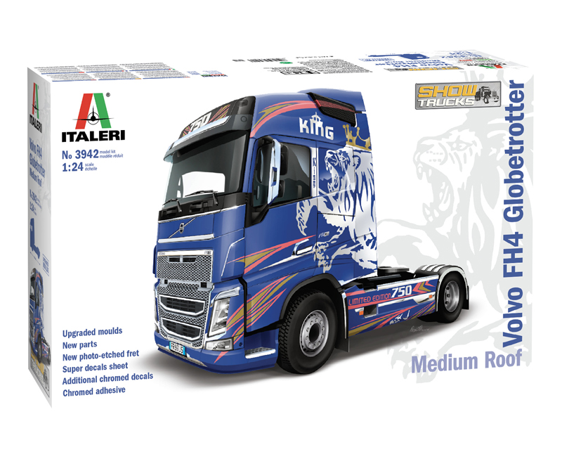 Italeri Volvo FH4 Globetrotter Medium Roof 1/24