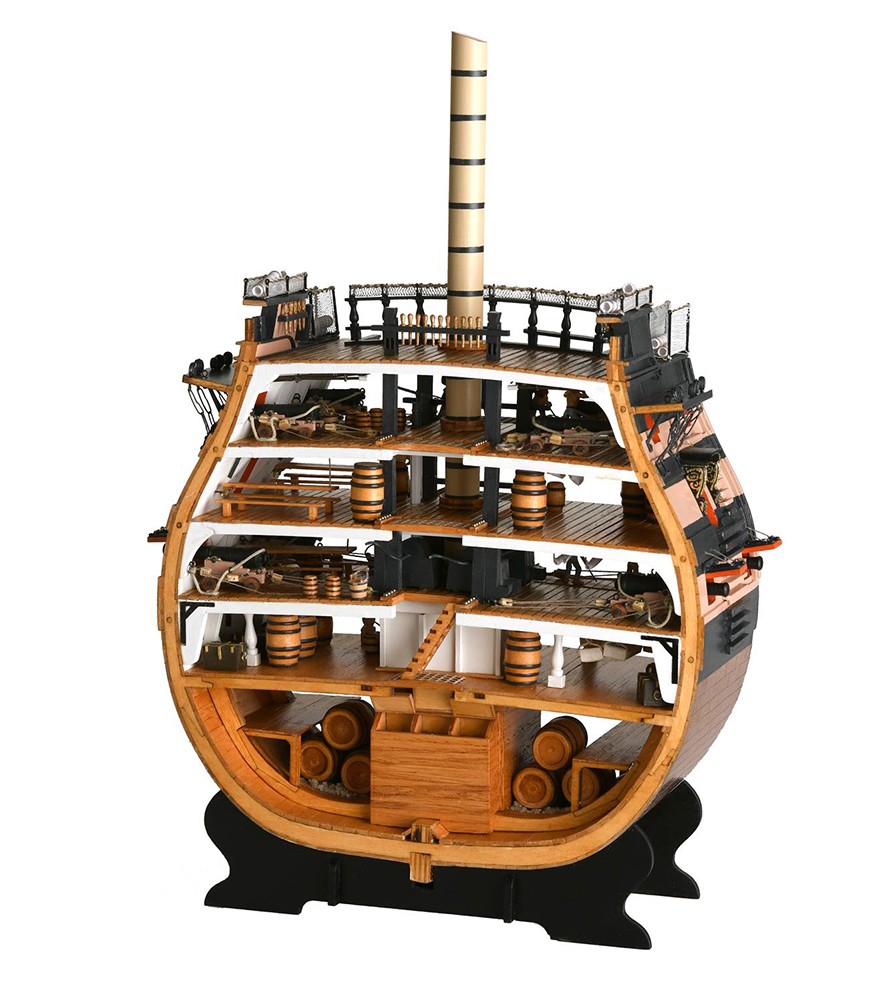 Artesania Latina HMS Victory Cross-Section kit van een Houten Scheepsmodel 1/72
